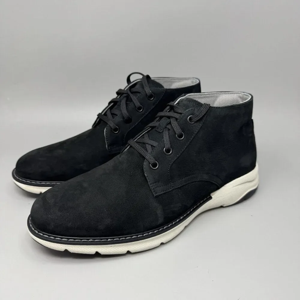 Florsheim Shoes Mens Size 8 Medium Black Leather Comfortech Chukka Casual Boots